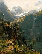 Carl jun. Oesterley Hochgebirgslandschaft an einem Sommertag oil painting